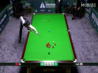 2025斯诺克沙特大师赛第三轮（80进48） 吴宜泽4-1阿什利·休吉尔 20250811