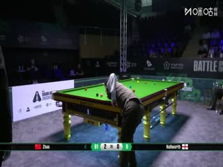 2025斯诺克沙特大师赛32进16 赵心童5-0史蒂文·霍尔沃斯（朱蒙） 20250813