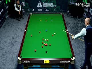 2025斯诺克沙特大师赛32进16 张安达2-5斯图尔特·宾汉姆 20250812