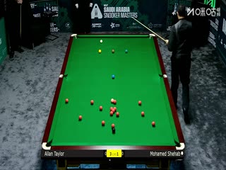 2025斯诺克沙特大师赛第二轮（112进80） 阿兰·泰勒4-3穆罕默德·谢哈布 20250809