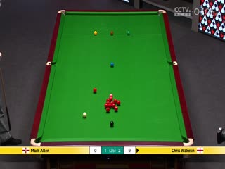 24-25赛季斯诺克世锦赛第二轮 克里斯·韦克林6-2马克·艾伦（第一阶段） 20250424