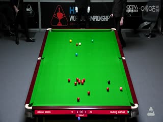 斯诺克世锦赛资格赛128进96及96进64 丹尼尔·威尔斯5-4黄佳浩（第一阶段） 20250409