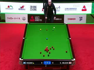 斯诺克世界大奖赛16进8 约翰·希金斯4-2凯伦·威尔逊  20250306