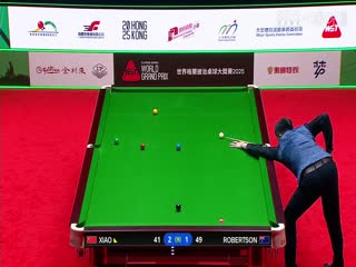 斯诺克世界大奖赛8进4 肖国栋3-5尼尔·罗伯逊  20250307