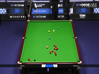 2025斯诺克英格兰公开赛16进8 卢卡·布雷切尔4-3罗比·威廉姆斯 20250918