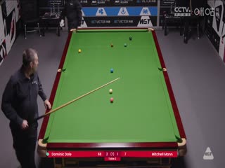 斯诺克威尔士公开赛资格赛 多米尼克·戴尔4-3米歇尔·曼恩 20250205