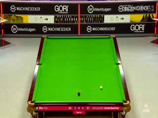 斯诺克德国大师赛16进8 吴宜泽5-2亚历山大·乌森巴赫  20250131