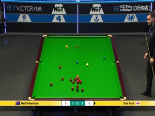 斯诺克威尔士公开赛32进16 汤姆·福德4-3尼尔·罗伯逊  20250213