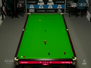 斯诺克威尔士公开赛64进32 周跃龙1-4袁思俊 20250211