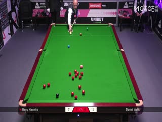 2025斯诺克英国公开赛第1轮 巴里·霍金斯4-0丹尼尔·威尔斯 20250922