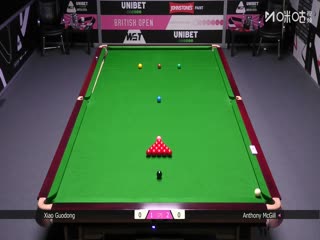 2025斯诺克英国公开赛16进8 肖国栋2-4安东尼·麦克吉尔 20250926