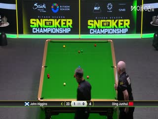 斯诺克利雅得狂欢季沙特大师赛第二轮 约翰·希金斯4-0丁俊晖（朱峰立） 20251120